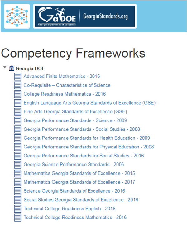 Competency Frameworks